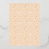 Delicate Floral Shiny Storybook Baby Dusche Folieneinladung (Rückseite)