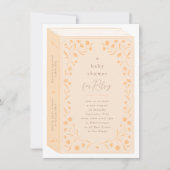 Delicate Floral Storybook Baby Dusche Einladung (Vorderseite)