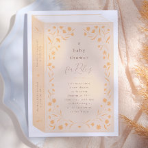 Delicate Floral Storybook Baby Dusche