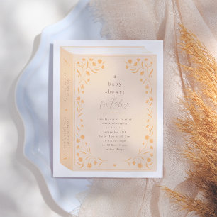 Delicate Floral Storybook Baby Showbudget