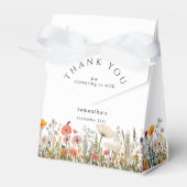 Delicate Floral White Baby Dusche Vielen Dank Geschenkschachtel (Vorderseite)