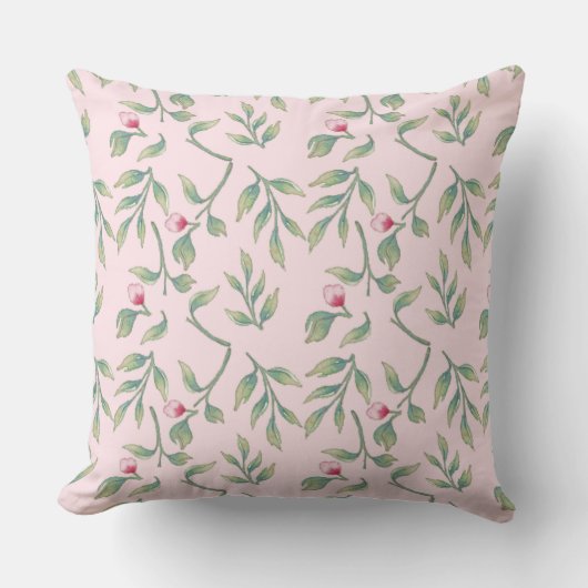 Delicate Florals Nosegay Pink Kissen (Vorderseite)