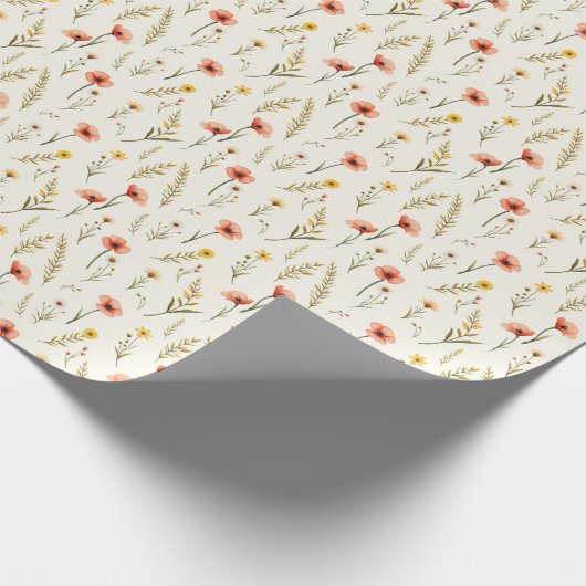 Delicate Florals Wrapping Paper Geschenkpapier (Ecke)