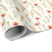 Delicate Florals Wrapping Paper Geschenkpapier (Rolleneckpunkt)