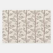 Delicate Flower Buds Bloom Soft Elegant Floral Geschenkpapier Set (Vorderseite 2)