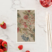 Delicate Flowers and French Fruits. Painted Style Serviette (Beispiel)