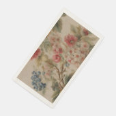 Delicate Flowers and French Fruits. Painted Style Serviette (Ecke)