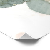 Delicate Flowers & Eucalyptus Wedding Welcome Poster (Ecke)