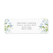 Delicate French Blue Regency Return Address Label (Vorne)