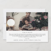 Delicate Frohe Weihnachten 4 Foto Familie Newslett (Rückseite)