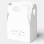 Delicate Gold Calligraphy Vielen Dank Geschenkschachtel (Geöffnet)