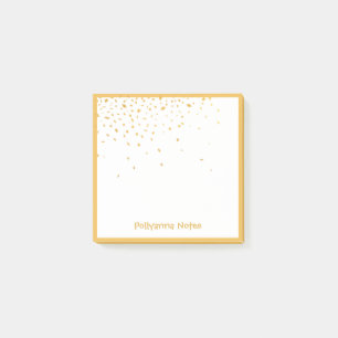 Delicate Golden Losango Shapes - Notepad Post-it Klebezettel