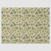 Delicate Green Shamrocks Seamless Seidenpapier (Vorderseite)
