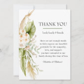 Delicate Green Wedding Thank You Template (Vorderseite)