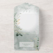 Delicate Greenery Modernes Foto QR Code All In One Einladung (Außenbereich)