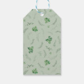 Delicate Greenery Shabby Hütte Wreath Geschenkanhänger (Rückseite)