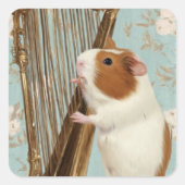 Delicate Harp Guinea Pig Sticker (Vorderseite)
