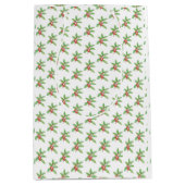 Delicate Holly berries Christmas Mittlere Geschenktüte (Vorderseite)