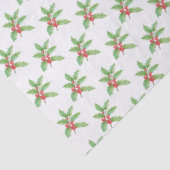 Delicate Holly berries Christmas Seidenpapier (Detail)