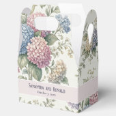 Delicate Hydrangea Flowers Wedding Geschenkschachtel (Geöffnet)