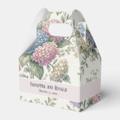 Delicate Hydrangea Flowers Wedding Geschenkschachtel (Vorderseite)