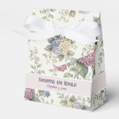 Delicate Hydrangea Flowers Wedding Geschenkschachtel (Vorderseite)