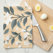 Delicate Jasmine Floral Pattern Geschirrtuch (Viertel Falte)