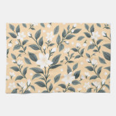 Delicate Jasmine Floral Pattern Geschirrtuch (Horizontal)