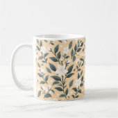 Delicate Jasmine Floral Pattern Kaffeetasse (Links)