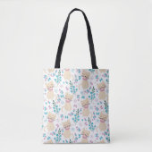 Delicate Kitten and Botanical Doodle Tasche (Vorderseite)