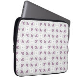 Delicate Lavender Floral Diamond Lattice Laptopschutzhülle (Vorne Rechts)
