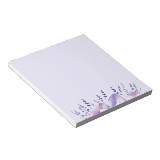 Delicate Lavender Stems Notepad Notizblock (angewinkelt)