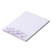 Delicate Lavender Stems Notepad Notizblock (Rotiert)