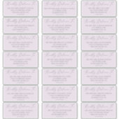 Delicate Lavender Wedding Guest Address Labels (Vorderseite)