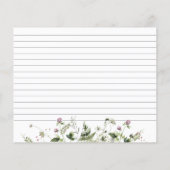 Delicate Lavender Wildblume Brautparty (Rückseite)