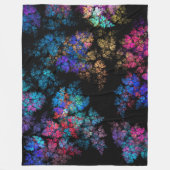 Delicate leaf ornaments fleecedecke (Vorderseite)