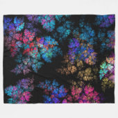 Delicate leaf ornaments fleecedecke (Vorderseite (Horizontal))