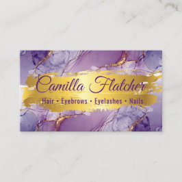 Delicate Lilac Watercolor Visitenkarte