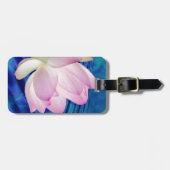 Delicate Lotus Blume Gepäckanhänger (Vorderseite horizontal)