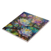 Delicate Lotus Flowers Blossoming in the Snow Fliese (Seite)