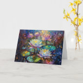 Delicate Lotus Flowers Blossoming in the Snow Karte (Gelbe Blume)