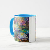 Delicate Lotus Flowers Blossoming in the Snow Tasse (Vorderseite Links)