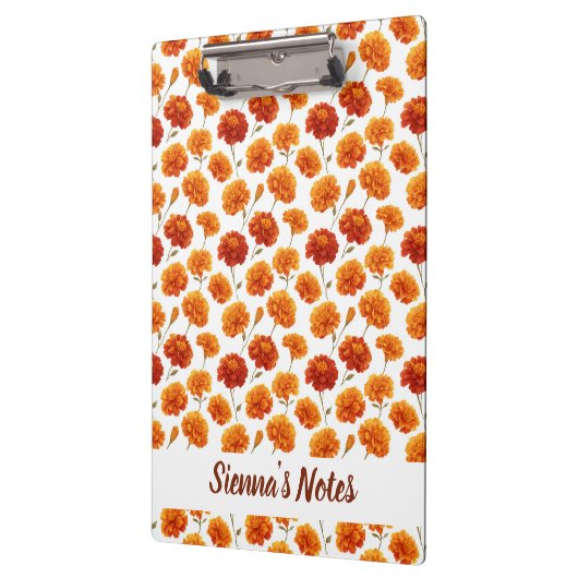 Delicate Mariold Pattern Name Klemmbrett (Links)