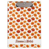 Delicate Mariold Pattern Name Klemmbrett (Vorderseite)