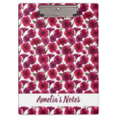 Delicate Morning Glory Pattern Name Klemmbrett (Vorderseite)