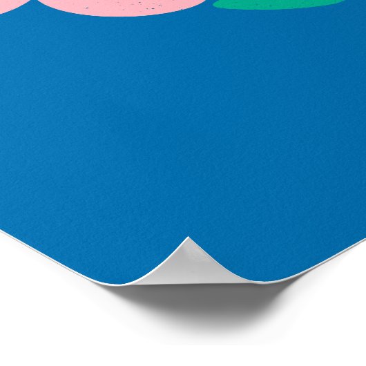 Delicate, Not Weak – Feminist Floral Poster (Ecke)