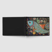 Delicate Ocean Mosaic Coastal Koi Fish Gästebuch (Voll)