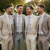  Delicate Pastel Spring  Krawatte