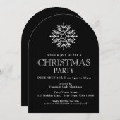 Delicate Pastel Swirls Christmas Ornament Party Einladung (Vorne/Hinten)