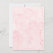 Delicate Pink Bow Girl Baby Sprinkle Einladung (Rückseite)